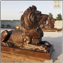 大型铜狮子制作