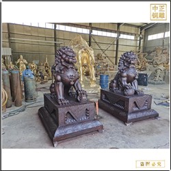 2米故宫铜狮子雕塑价格