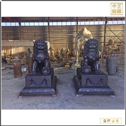 唐县故宫铜狮子铸造
