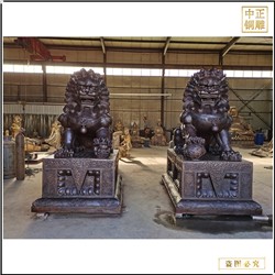 唐县铜雕狮子摆件定制厂家