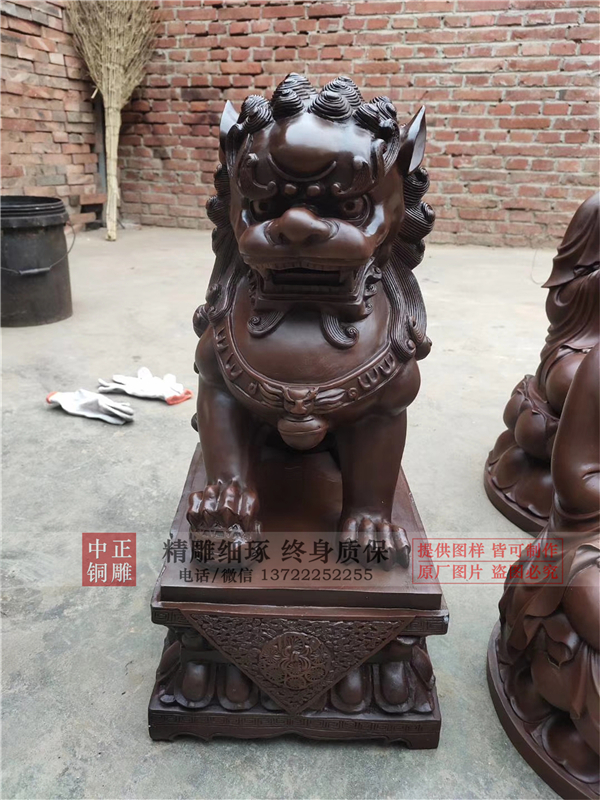 铜狮子滚绣球有什么寓意_河北中正铜工艺品制造有限公司