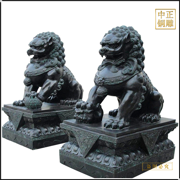 庭院门口大型铜狮子雕塑摆件(图2) 1-24041PS556209.jpg