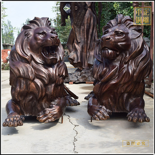 铜狮子雕塑受欢迎的原因(图3) 1-24042G00Z1349.jpg